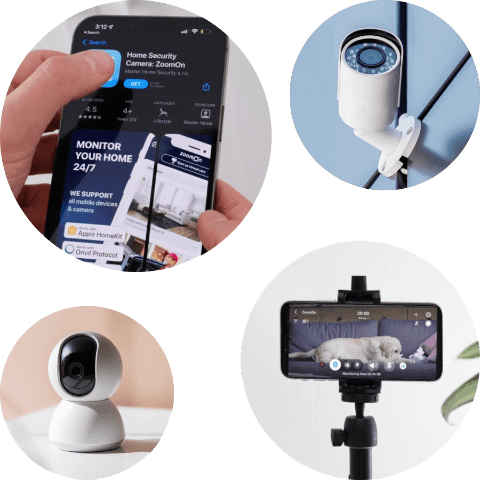 ZoomOn | Home Security Camera & Monitor app