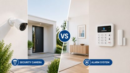 Security camera vs alarm system