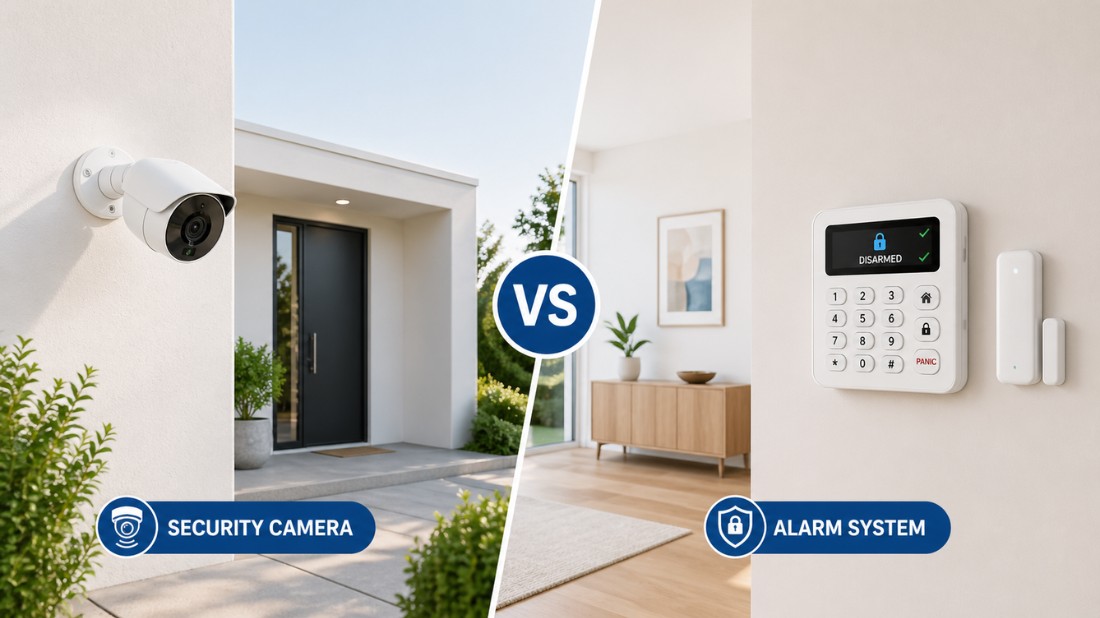 Security camera vs alarm system
