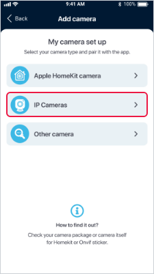 ZoomOn add camera ip cameras