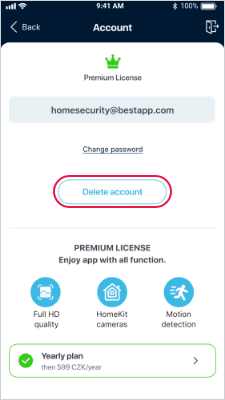 ZoomOn - Account - Delete Account