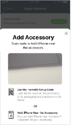 HomeKit - Add Accessory